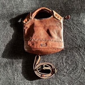 Bed Stu Rustic Brown Leather Shoulder Bag